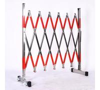 Foldable Stainless Steel Fence - Removable Security Guardrail for Traffic Control & Interception Easy Storage 1.2m Width (Model B)