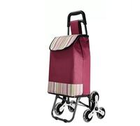 Foldable Stair Climbing Shopping Cart with 6 Wheels - Easy Grocery Transport Lightweight Durable Perfe for Market & Stair Use Convenient and Versatile Shopping Solution