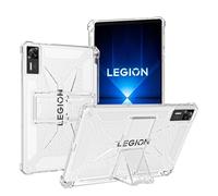 Foldable Stand Clear Case for 8.8 Inch Lenovo Legion Pad Y700 Gen 4 2025 with Pen Slot, Ultra Clear TPU Back Cover & Heat Dissipation & Drop-Proof, Two Angle Views