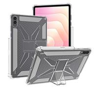 Foldable Stand Clear Case for Samsung Galaxy Tab S11 Ultra 14.6 inch with Pen Slot, Clear TPU Back Cover & Heat Dissipation & Drop-Proof, Two Angle Views