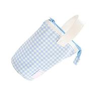 Foldable Standing Pen Case Wonderful Letter Case with a Zipper with High Capacity for The Office School's Home (Sea Salt)