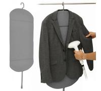 Foldable Steam Board with Hanging Hook for Handheld Garment Steamers, Heat Resistant Steaming Mat for Clothes, 85 x 41 cm(Grey)