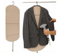 Foldable Steam Board with Hanging Hook for Handheld Garment Steamers, Heat Resistant Steaming Mat for Clothes, 85 x 41 cm (Khaki)
