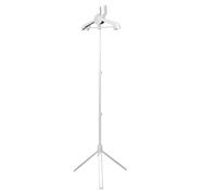 Foldable Steamer Stand Telescopic Garment Rack with Built-in Clips
