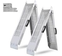 Foldable Steel Loading Ramp Set of 2 Vehicle Motor Bike Quad Mower Garage Tool