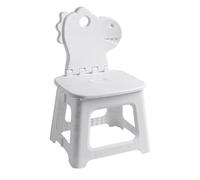 Foldable Step Stool - Bunny Dinosaur Fold Out Chair With Back Support - Household Furniture Home Shoe Changing Chair for Kids Home Travel Picnic