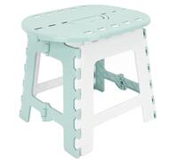 Foldable Step Stool, Compact Plastic Foldable Step Stool, NonSlip Folding Stool Small Folding Portable Stool Suitable for Camping Fishing Outdoor Bathroom Bedroom (Green)
