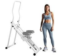 Foldable Stepper Climber, Home Stair Stepper, Vertical Climbing Exercise Machine, Suitable for Muscle Building, Weight Loss, Aerobic Training, Easy to Assemble and Store,Black