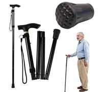 Foldable Sticks for Seniors, Folding Walking Stick, Height-Adjustable Walking Stick, Walking Sticks for the Elderly, Walking Stick, Walking Stick, Hiking Stick, Non-Slip, Lightweight, Unisex Walking