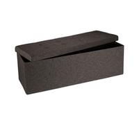 Foldable storage bench Padded Footstool 140 L Lightweight Padded Pouffe
