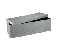 Foldable storage bench Padded Footstool 140 L Lightweight Padded Pouffe