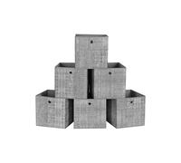 Foldable Storage Box, Heathered Grey / 30 x 30 x 30 cm