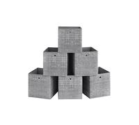 Foldable Storage Box, Heathered Grey / 33 x 33 x 33 cm