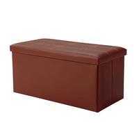 Foldable Storage Ottoman 30 Inch 110L Storage Chest Versatile Footrest & Organizer for Bedroom Living Room Entryway Heavy Duty 76x38x38cm (30x15x15inch)
