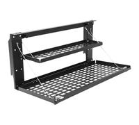 Foldable Storage Shelf, Metal Folding Tailgate Table, Rear Door Table for Outdoor Use, Ideal for Holds Food and Everyday Items
