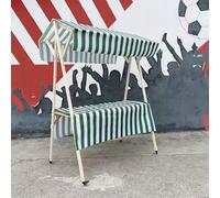 Foldable Street Food Cart on Wheels, Portable Vendor Stall for Outdoor Hot Dog and Ice Cream Sales