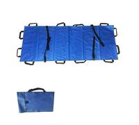 Foldable Stretcher - Cloth Soft Stretcher with 12 Handles for Patient Transport - Ideal for Hospitals, Homes & Emerncy Wound Care Orange