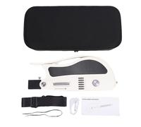 Foldable Stringless Travel Guitar, Smart LED Guidance for Beginners, 47cm | Dedicated App for Sound Customisation, Built-in Tuner, Real-time Chord Neck Lights, 4000mAh Battery, Dual Speaker System
