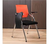 Foldable Student Office Chair with Attached Desk, Mesh Backrest for Lumbar Support, Includes Tablet Arm and Cup Holder