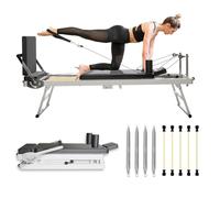 Foldable studio equipment with adjustable intensity, suitable for home workouts, beginners and intermediate users,Black