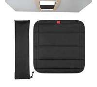 Foldable Sunroof Sunshade Campers - Waterproof Sunscreen with Magic Strap, Multilayer Protection, Black Football Pattern, Portable Sunshade | Camping Road Trips RV C