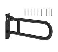 Foldable Support Handle Rail, Anti-Static Grab Bar Safety Wall-Mounted for Disabled Elderly, Toilet Bathroom 60cm