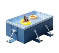 Foldable Swimming Pool,Folding Hard Shell Kiddie Pool for Kids | Dog Shower Bath Supplies for Garden Outdoor Beach Backyard Fun
