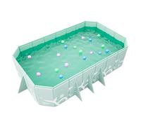 Foldable Swimming Pool - Thickened Portable Hard Frame Basin | Non Inflatable Outdoor Ground Pool System | Durable Foldable Backyard Water Play Container For Garden Patio Summer Recreation Use