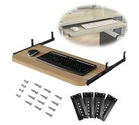 Foldable Table Adjustable Office And Home Simple Desk Dining Table，UnderDesk Sliding Keyboard Tray Adjustable 540/600/700×270mm SpaceSaving Mouse and Tablet Holder for Office Desk Enhances W