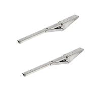 Foldable Table Extension Bracket Console Table - Folding Carrier H3060/Metal Yellow Chromated 380 x 30 x 130 mm/Maximum Load 35 kg/Furniture Fittings by Gedotec®