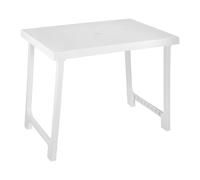 Foldable Table In Ink Model With Rectangular Shape In White Color