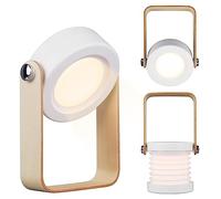 Foldable Table lamp, Cordless Table Lamps,Rechargeable Portable Folding LED Lantern Lamp,Battery Operated Reading Light Table Lamp,Dimmable