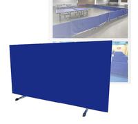 Foldable Table Tennis Baffle - Heavy-Duty Privacy Partition Screen for Self-Training & Club Competitions, Portable Temporary Fence for Schools & Stadiums (Blue, 140x75CM, 10PCS)