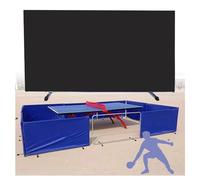 Foldable Table Tennis Baffles - 2PCS Portable Competition Surround Barrier, Movable Fencing Screens for Clubs & Stadiums, Temporary Partition (Black, 140x75CM)