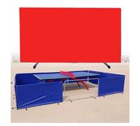 Foldable Table Tennis Baffles - Movable Competition Surround Barrier, Portable Temporary Fencing for Clubs & Stadiums, 2PCS (Red, 140x75CM)