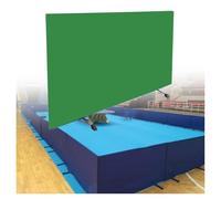 Foldable Table Tennis Baffles - Self-Training Privacy Partitions for Schools & Stadiums, 8PCS Green Temporary Screens, 140x75CM, Six Color Options Available