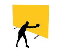 Foldable Table Tennis Court Fence,Ping Pong Field Fence Surround Baffles Block,Pickleball Court Baffles,for Club/School(Yellow,140x75cm-2pieces)