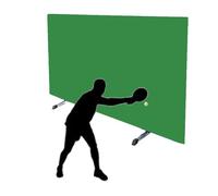 Foldable Table Tennis Court Fence,Ping Pong Field Fence Surround Baffles Block,Pickleball Court Baffles,for Club/School(Green,140x75cm-6pieces)