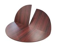 Foldable Table Top Extender4767" Diameter Wood ReplacementLarge Round Table for Catering Banquet PartyEasy Storage No LegsRed (120cm/47in)