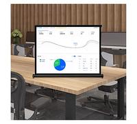 Foldable Tabletop Projection Screen, Manual Pull Down Portable Projector Screen, Eye-Care HD Display Screen for Home Theater Office Conference Classroom Presentation(16:9,40inch)