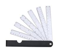Foldable Tape Measure for Length Measurements - Fan-shaped Foldable Drawing Tool with Metre Scale, Measuring Stick - for Technical Drawing, Carpentry, Construction Site, Teaching, Sewing & Woodwork