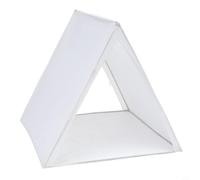 Foldable Teepee Tent for Kids, Portable Indoor Play Tent | with Reinforcement Frame, White Childrens Drawing & Reading House for Birthday Christmas , Easy Set-Up Camping