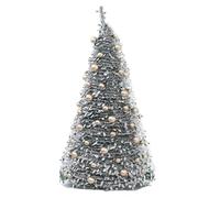 Foldable Telescopic Faux Christmas Tree, Pre-Decorated Artificial Christmas Tree For Apartments, Bedrooms, Offices, Shopping Malls, Schools, Easy Assembly(2.1m/7ft)
