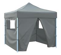 vidaXL Foldable Party Tent Pop-Up with 4 Sidewalls 3x3m Anthracite Gazebo