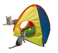 Foldable Tent for Pets - Foldable Portable Small Animals Shelter - Interactive Travel Dog Crate Colorful Enclosure for Garden Lawn Balcony Living Room