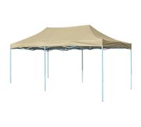 vidaXL Foldable Tent Pop-Up 3x6m Cream White Outdoor Garden Gazebo Canopy