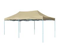 vidaXL Foldable Tent Pop-Up 3x6m Cream White Outdoor Garden Gazebo Canopy