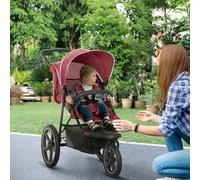 Foldable Three-Wheeler Baby Stroller w/ Canopy