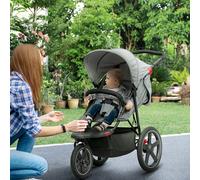 Foldable Three-Wheeler Baby Stroller w/ Canopy