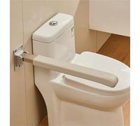 Foldable Toilet Grab Bar Folding Leather Strong Support Grab Bar,Flip-Up Bathroom Grab Bar Toilet Arms Handicap Grab Bar Rail (White)
